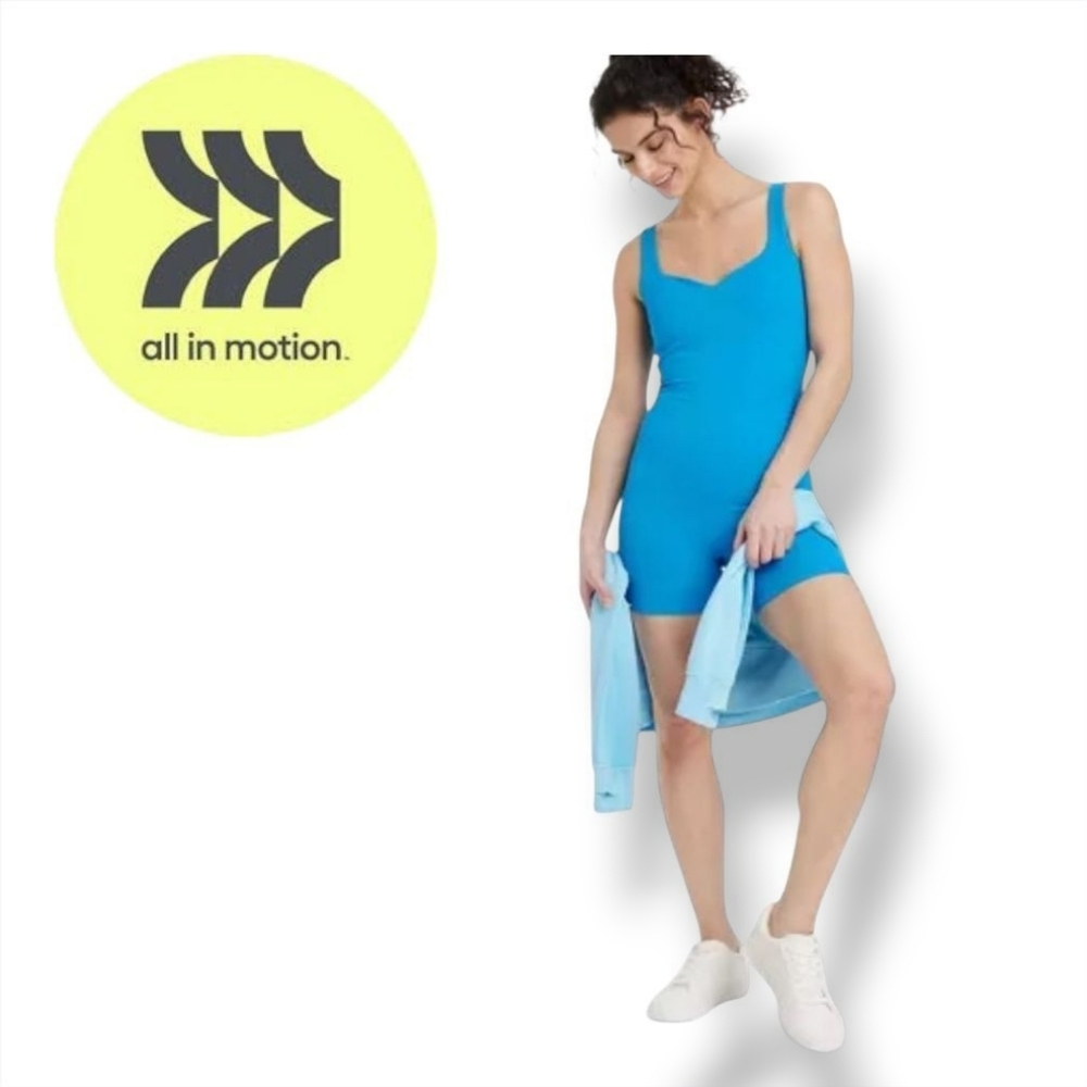 All In Motion Womens Activewear, Swim, Blue One Piece